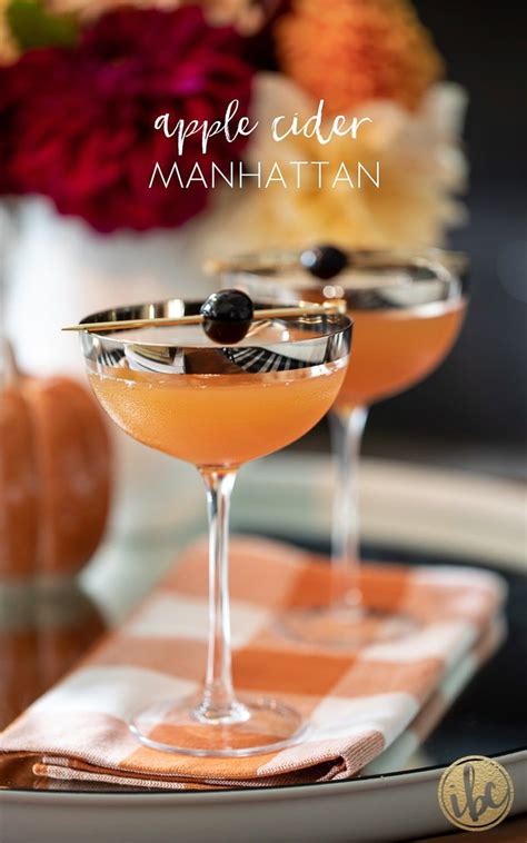 Apple Cider Manhattan - Tasty Fall Cocktail Recipe! | Recipe | Fall ...