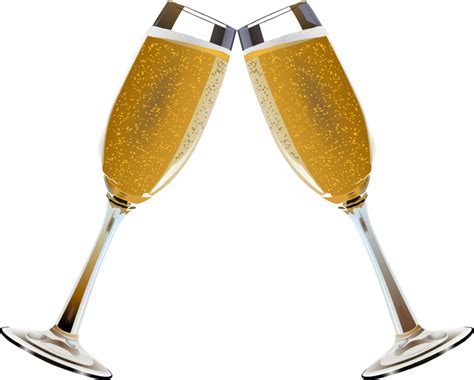 Clipart glasses champagne