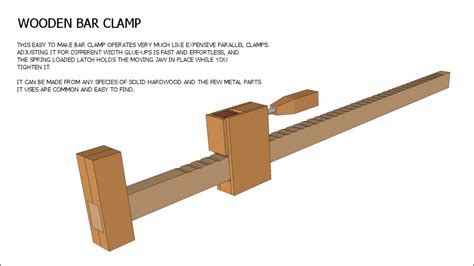 How To Make A Wooden Bar Clamp - IBUILDIT.CA