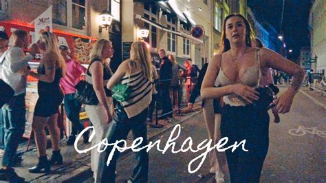 Copenhagen Denmark Nightlife July 2022 *EXTREME PARTY NIGHT* Busy Walking Tour 4k 🇩🇰 - YouTube