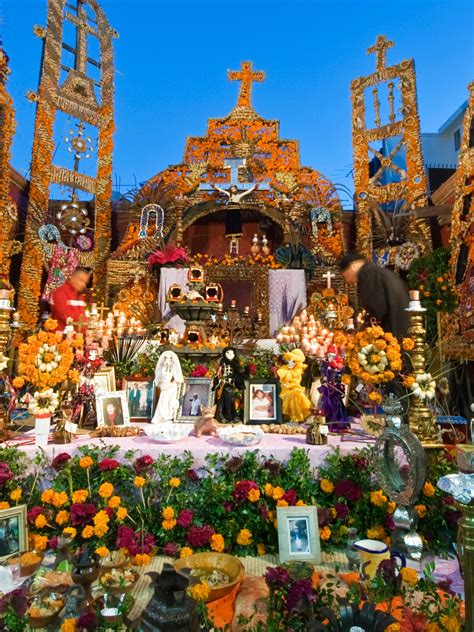 Dia De Los Muertos Celebration Altar