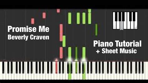 (How To Play) Promise Me - Beverly Craven - Piano Tutorial + Sheet ...