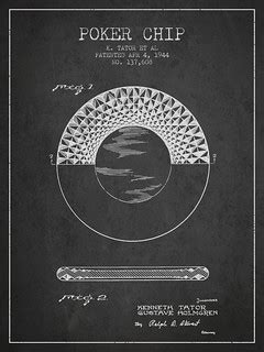 Poker Chip Patent from 1944 | Poker Chip Patent drawing from… | Flickr