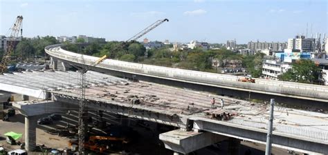 Bhopal: Rain Hampers Metro Work In City