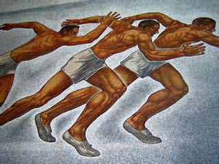 runners | One of the most beautiful sections of the mosaic, … | Flickr