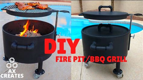 DIY How To Build a Homemade BBQ / Fire Pit || DIY BBQ Pit || Awesome DIY BBQ Pit || DIYFIREPIT ...