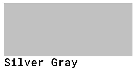 Silver Gray Color Codes - The Hex, RGB and CMYK Values That You Need