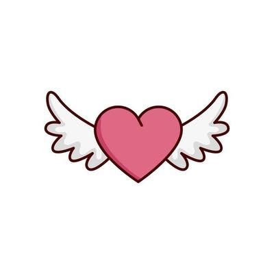 Heart With Wings Vector Art, Icons, and Graphics for Free Download