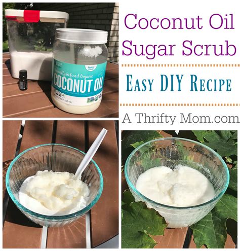 DIY Coconut Oil Sugar Scrub - A Thrifty Mom