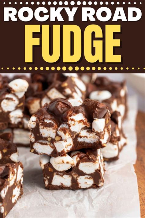 Rocky Road Fudge - Just 3 Ingredients! - Insanely Good