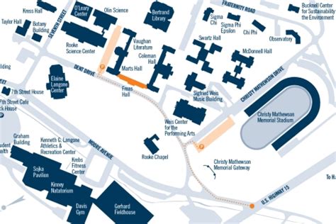 Susquehanna University Campus Map - Dakota Map