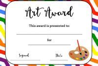 Art Certificate Template Free 5 – Best Templates Ideas