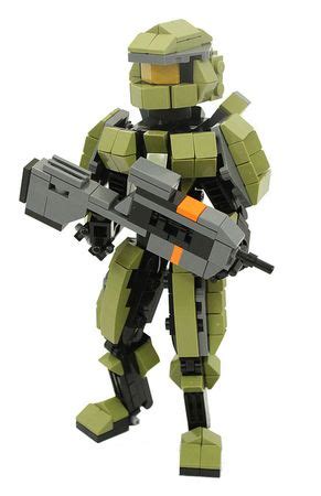 LEGO Halo 4 Master Chief With Battle Rifle | Custom LEGO Minifigures