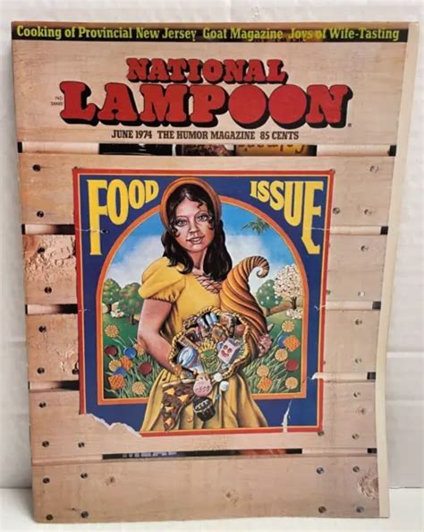 THE NATIONAL LAMPOON Magazine Cooking of Provincial New Jersey June ...