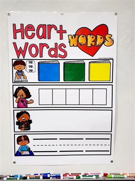 Heart Words Anchor Chart hard Good Version 2 - Etsy