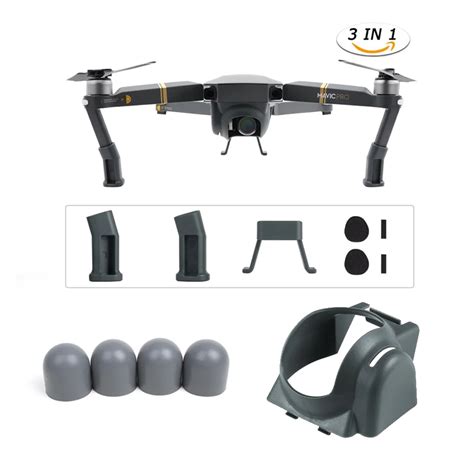 DJI Mavic Pro Drone Accessories Kits,Landing Gear Leg Height Extender Lens Hood Sun Shade Motor ...