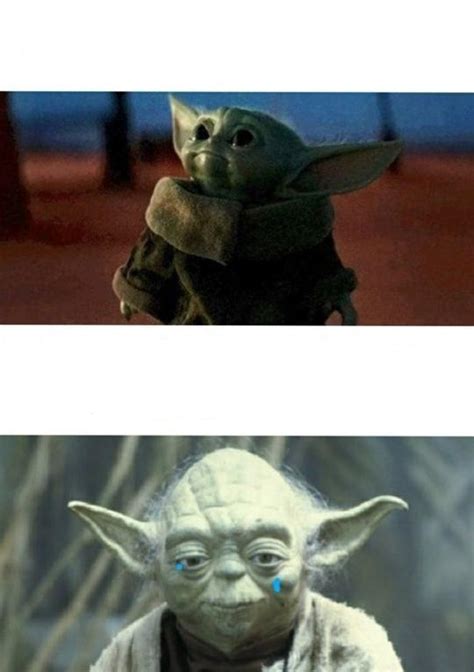 Baby Yoda and Crying Yoda meme template for you all : r/yiddle