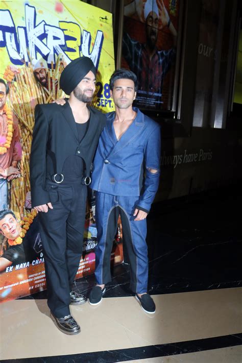 Manjot Singh, Pulkit Samrat attends Fukrey 3 Screening at PVR Juhu on 27th Sept 2023 / Manjot ...