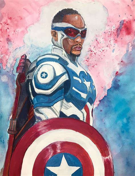 Tribute to Cap 💙 ️ (OC fan art) : r/Marvel