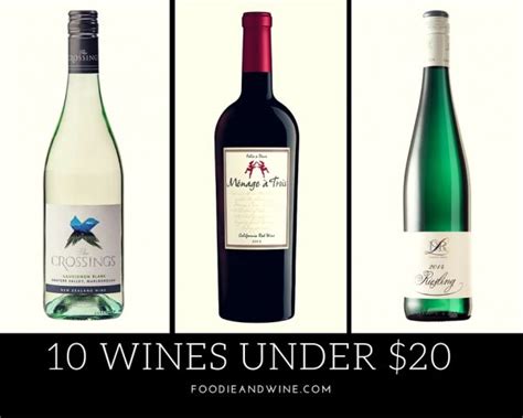 10 Best Cheap Wines Under $20