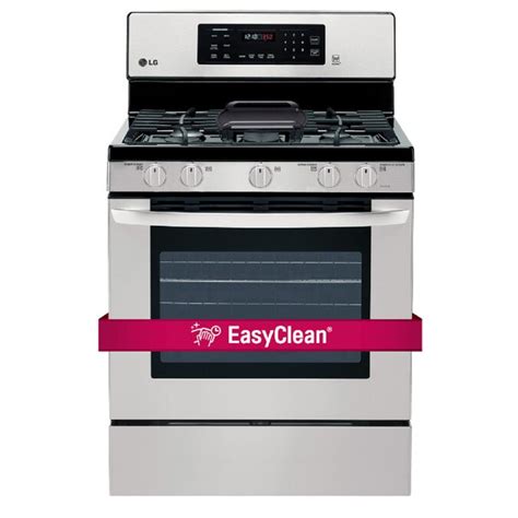 LG 5-Burner Freestanding 5.4-cu Self-Cleaning Convection Gas Range ...