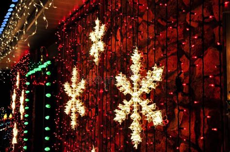 Snowflake Christmas Lights stock photo. Image of sparkle - 33227192