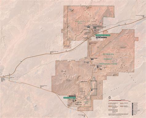 Petrified Forest Maps | NPMaps.com - just free maps, period.