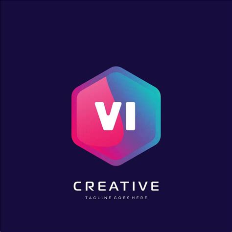 VI initial logo With Colorful template vector. 23329555 Vector Art at Vecteezy