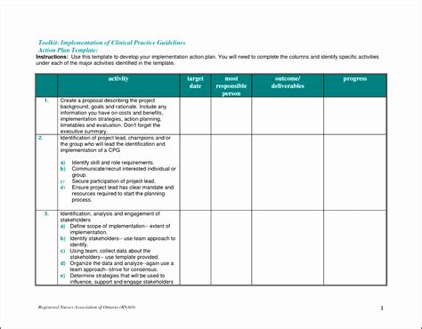 6 Professional Action Plan Template - SampleTemplatess - SampleTemplatess