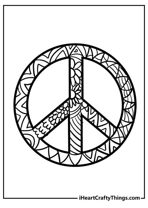 Peace Logo Coloring Pages