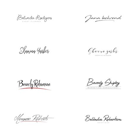 Premium PSD | Signature logo psd