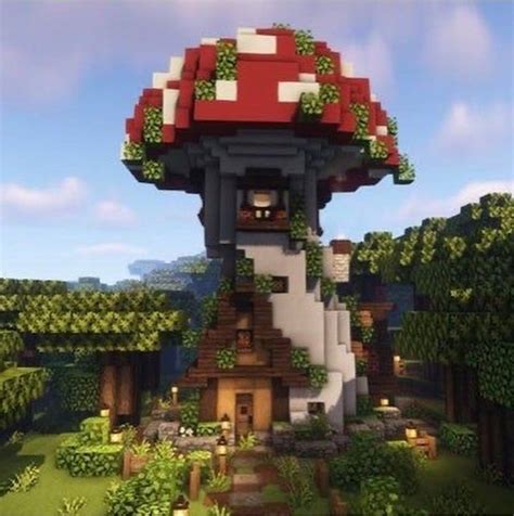 Mc Mushroom House | Cute Minecraft Houses