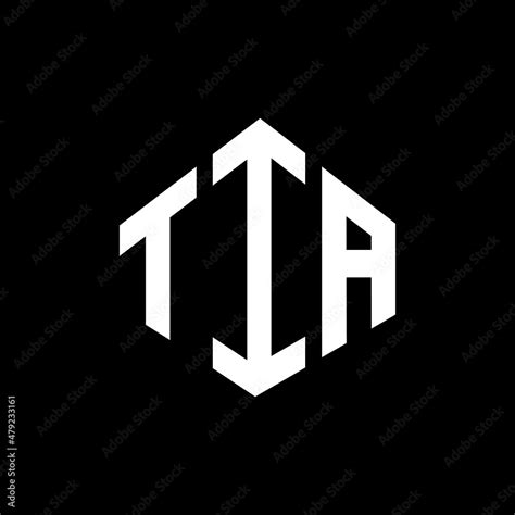 TIA letter logo design with polygon shape. TIA polygon and cube shape ...