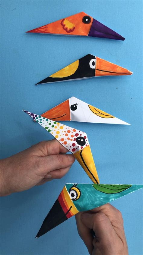 Easy Bird Finger Puppet Origami - Red Ted Art - Make crafting with kids ...