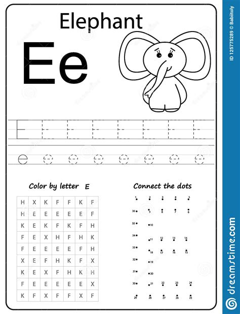 Printable Letter E Worksheets