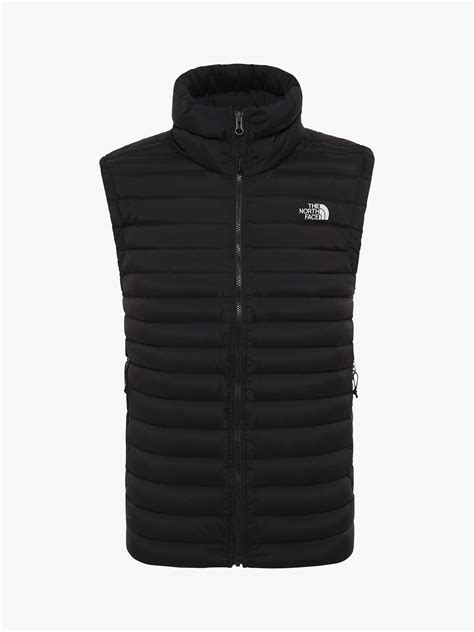 The North Face Stretch Down Vest, Black at John Lewis & Partners