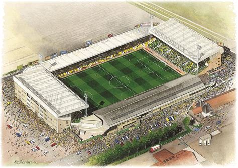 Carrow Road - Norwich City Painting by Kevin Fletcher - Fine Art America