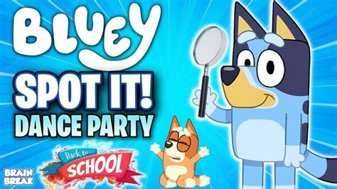 Bluey Spot It & Dance | Brain Break | GoNoodle Inspired | Just Dance ...