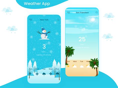 Weather App on Behance