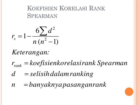 Koefisien Korelasi Spearman - Riset