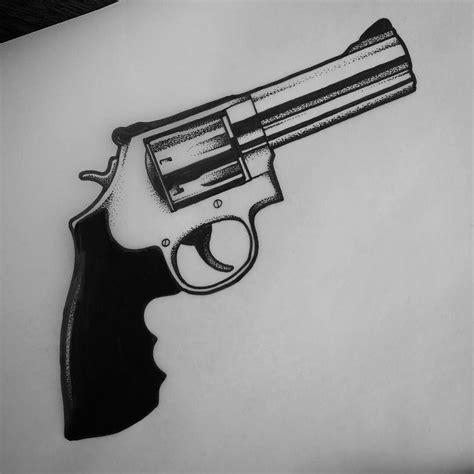 Gun Tattoo Sketch at PaintingValley.com | Explore collection of Gun ...