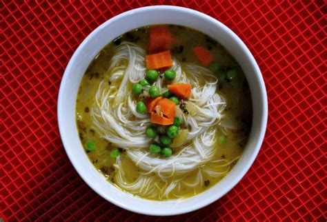 Chicken Rice Noodle Soup - A Beautiful Plate