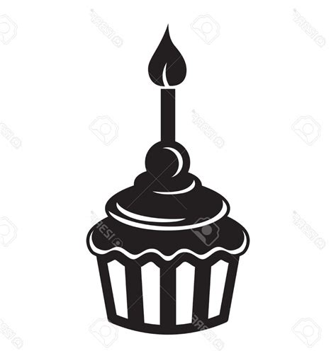 Cupcake Silhouette Vector at Vectorified.com | Collection of Cupcake Silhouette Vector free for ...