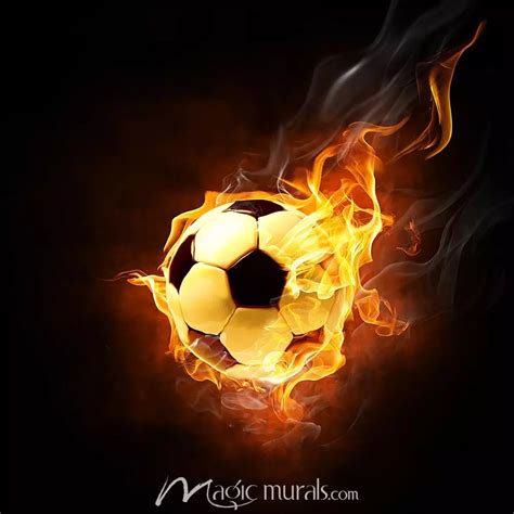 Ball of Fire Wallpaper Wall Mural by Magic Murals