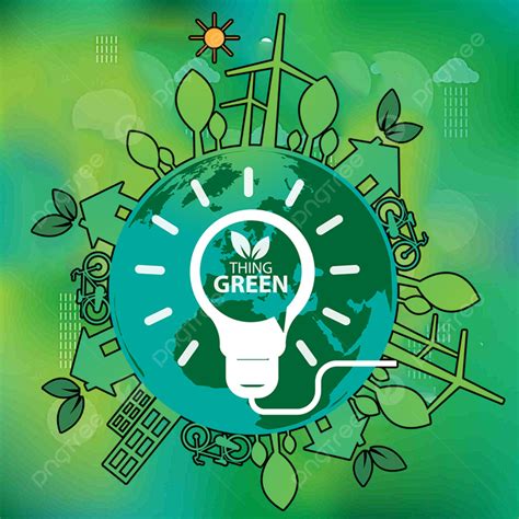 Public Welfare Green Save The Earth Bulb Save Electricity Poster Background, Public Welfare ...