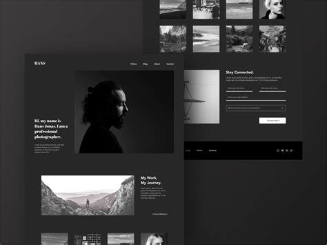 Minimal Portfolio & Personal Website Concept w/ Dark Mode by Luke Liu on Dribbble