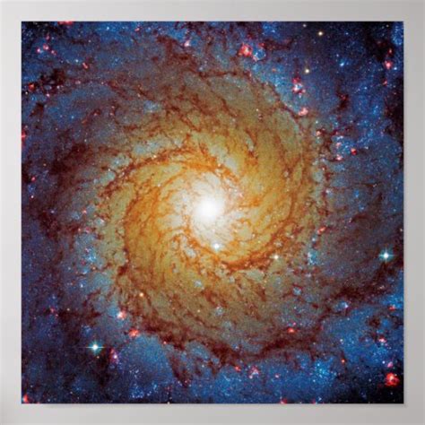 Messier 74 Spiral Galaxy Poster | Zazzle