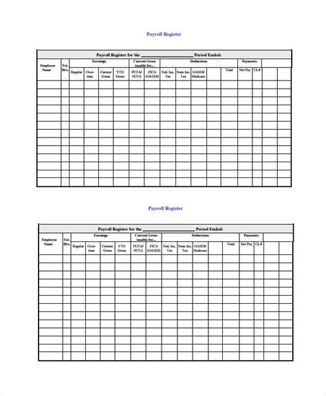 FREE 50+ Payroll Templates and Samples in PDF | MS Word | Excel | Numbers | Google Docs | Google ...