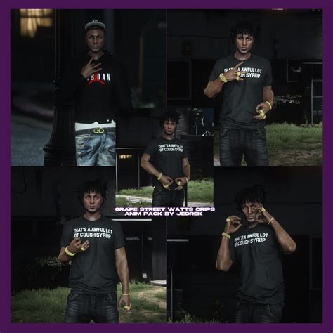 Grape Street Watts Crips Animation Pack (Gutta Gang, GSWC) - GTA5-Mods.com