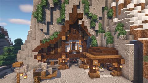 I made a cozy and simple Mountain House : Minecraftbuilds | Minecraft structures, Minecraft ...